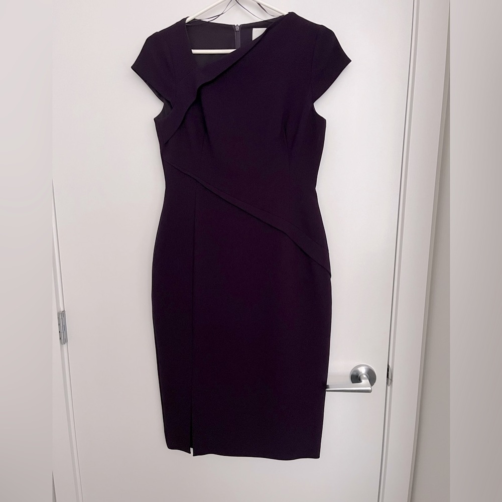 LK Bennett Purple “Sissi” Sheath Dress, NWT, UK size 12 / US Size 8